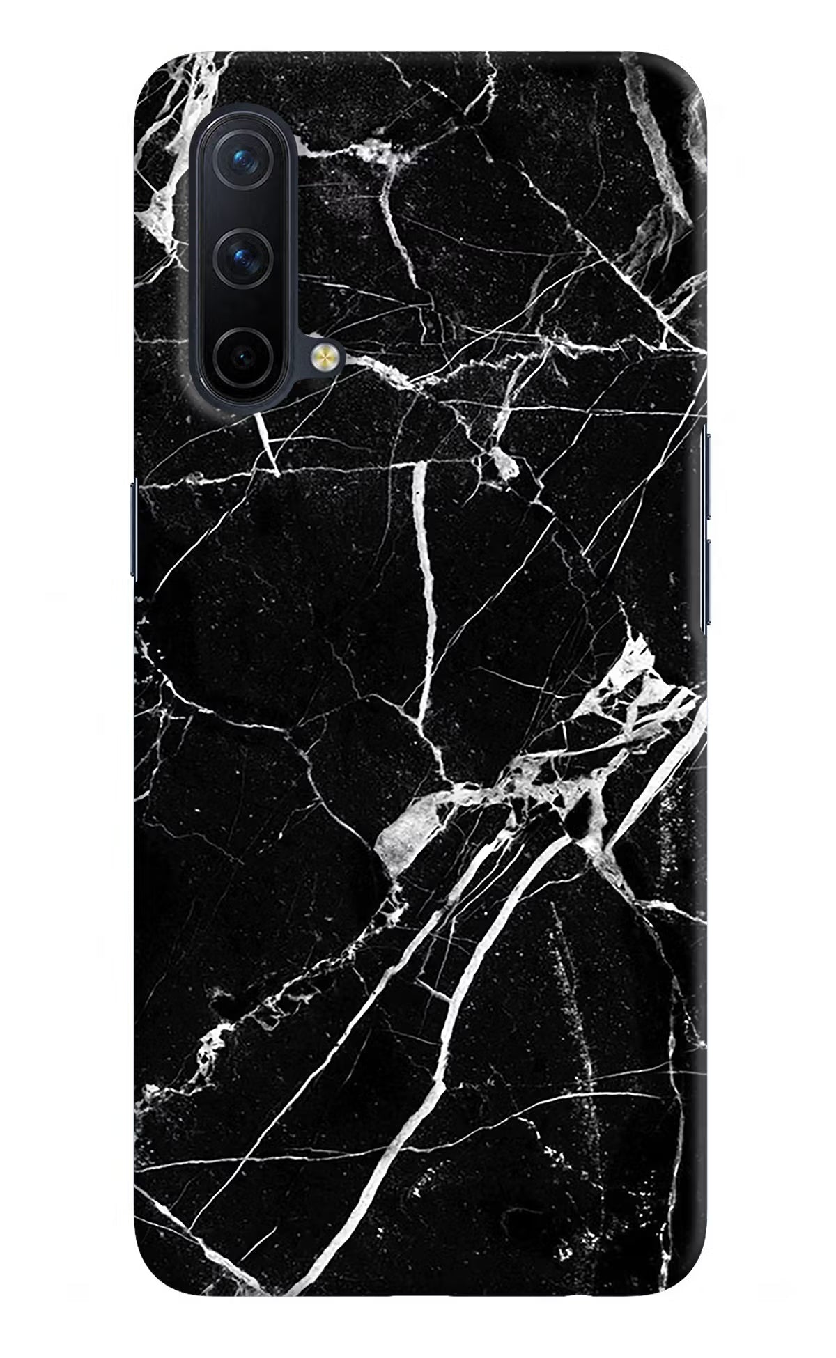 Black Marble Pattern Oneplus Nord CE 5G Hard Case Back Cover by Casekaro