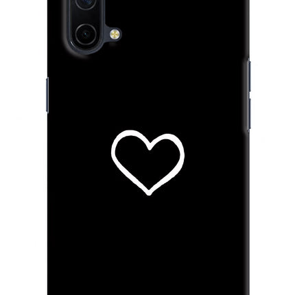 Heart Oneplus Nord CE 5G Hard Case Back Cover by Casekaro