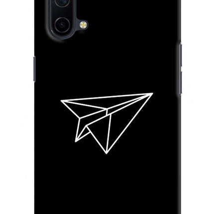 Paper Plane White Oneplus Nord CE 5G Hard Case Back Cover by Casekaro