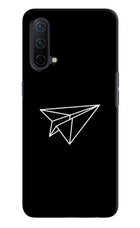 Paper Plane White Oneplus Nord CE 5G Hard Case Back Cover by Casekaro