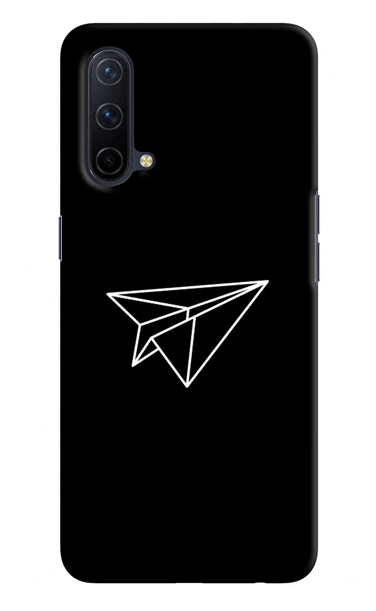 Paper Plane White Oneplus Nord CE 5G Hard Case Back Cover by Casekaro