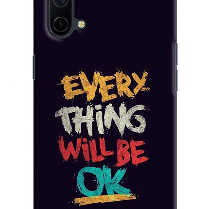 Everything Will Be Ok Oneplus Nord CE 5G Hard Case Back Cover by Casekaro
