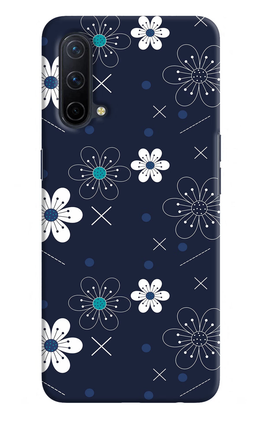 Flowers Oneplus Nord CE 5G Back Cover, Hard case
