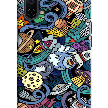 Space Abstract Oneplus Nord CE 5G Hard Case Back Cover by Casekaro