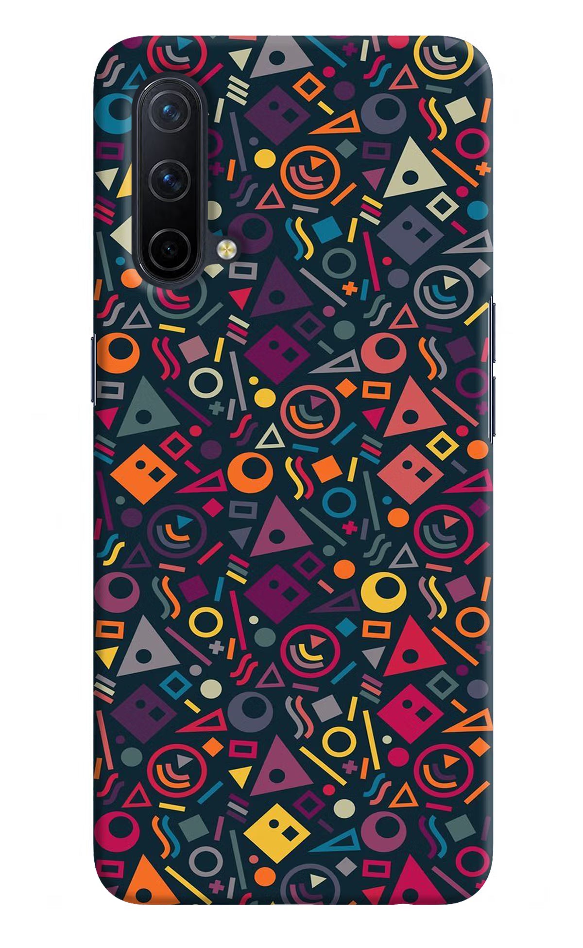 Geometric Abstract Oneplus Nord CE 5G Hard Case Back Cover by Casekaro