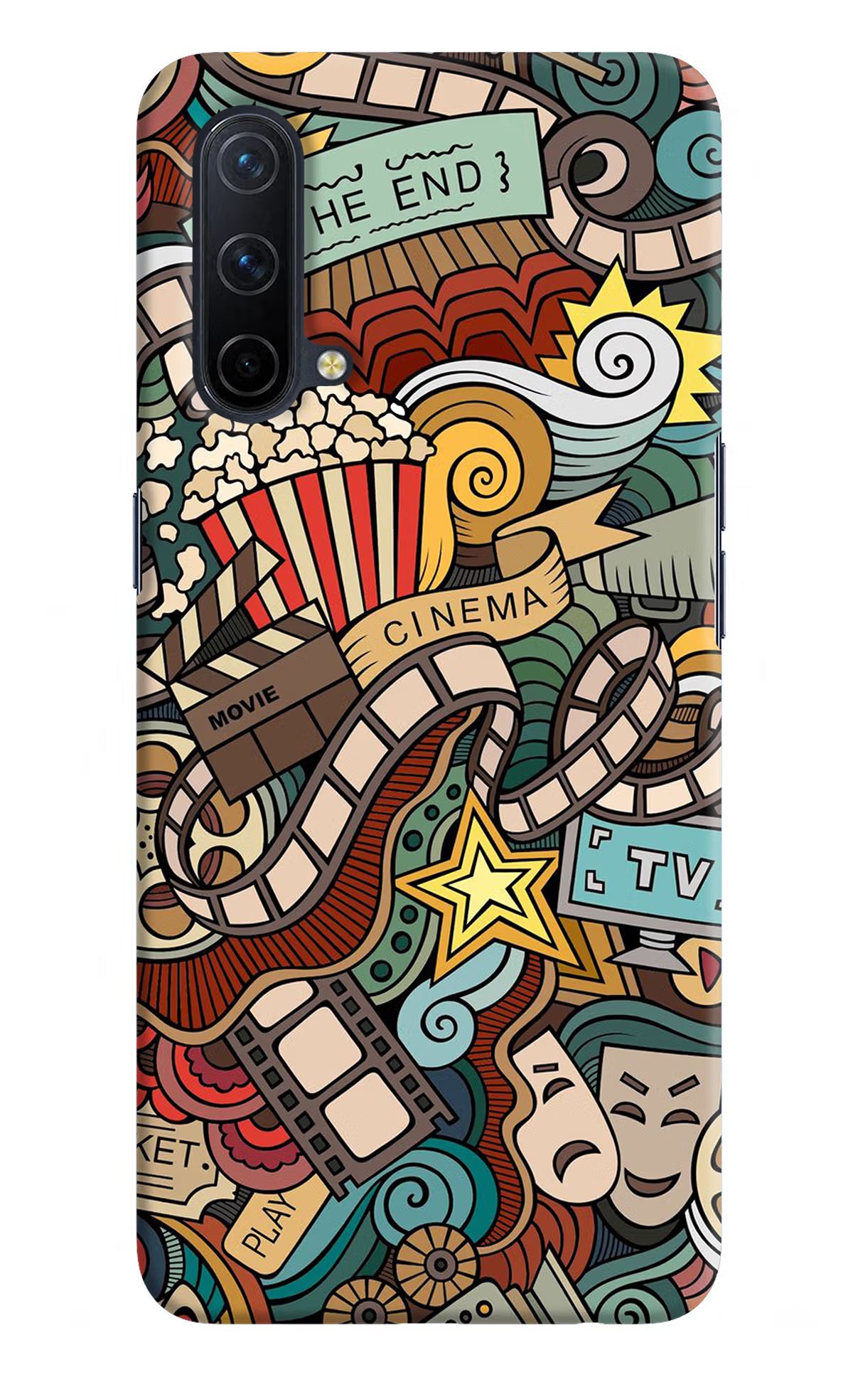 Cinema Abstract Oneplus Nord CE 5G Hard Case Back Cover by Casekaro