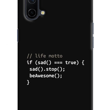Life Motto Code Oneplus Nord CE 5G Hard Case Back Cover by Casekaro