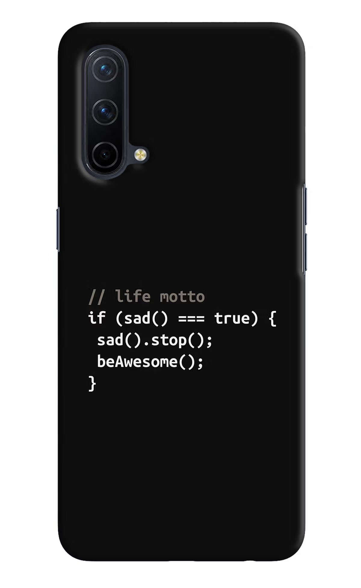 Life Motto Code Oneplus Nord CE 5G Hard Case Back Cover by Casekaro