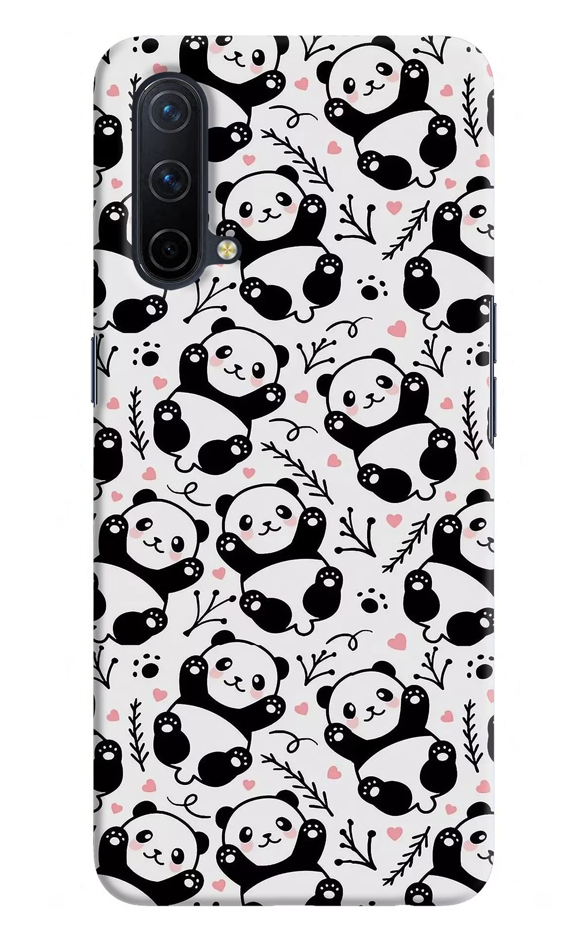 Cute Panda Oneplus Nord CE 5G Hard Case Back Cover by Casekaro