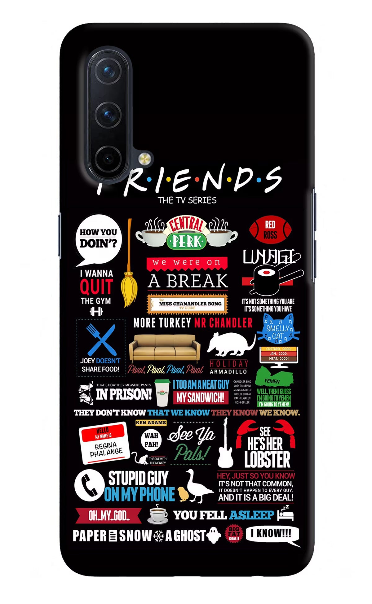 FRIENDS Oneplus Nord CE 5G Hard Case Back Cover by Casekaro