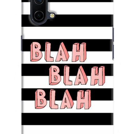 Blah Blah Blah Oneplus Nord CE 5G Hard Case Back Cover by Casekaro
