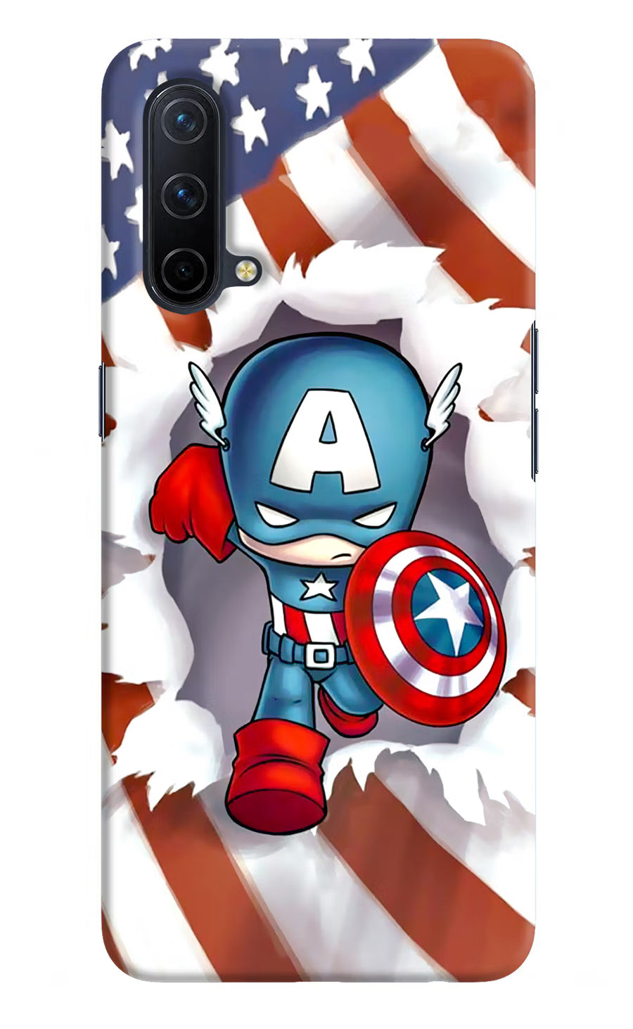Captain America Oneplus Nord CE 5G Back Cover, Hard case