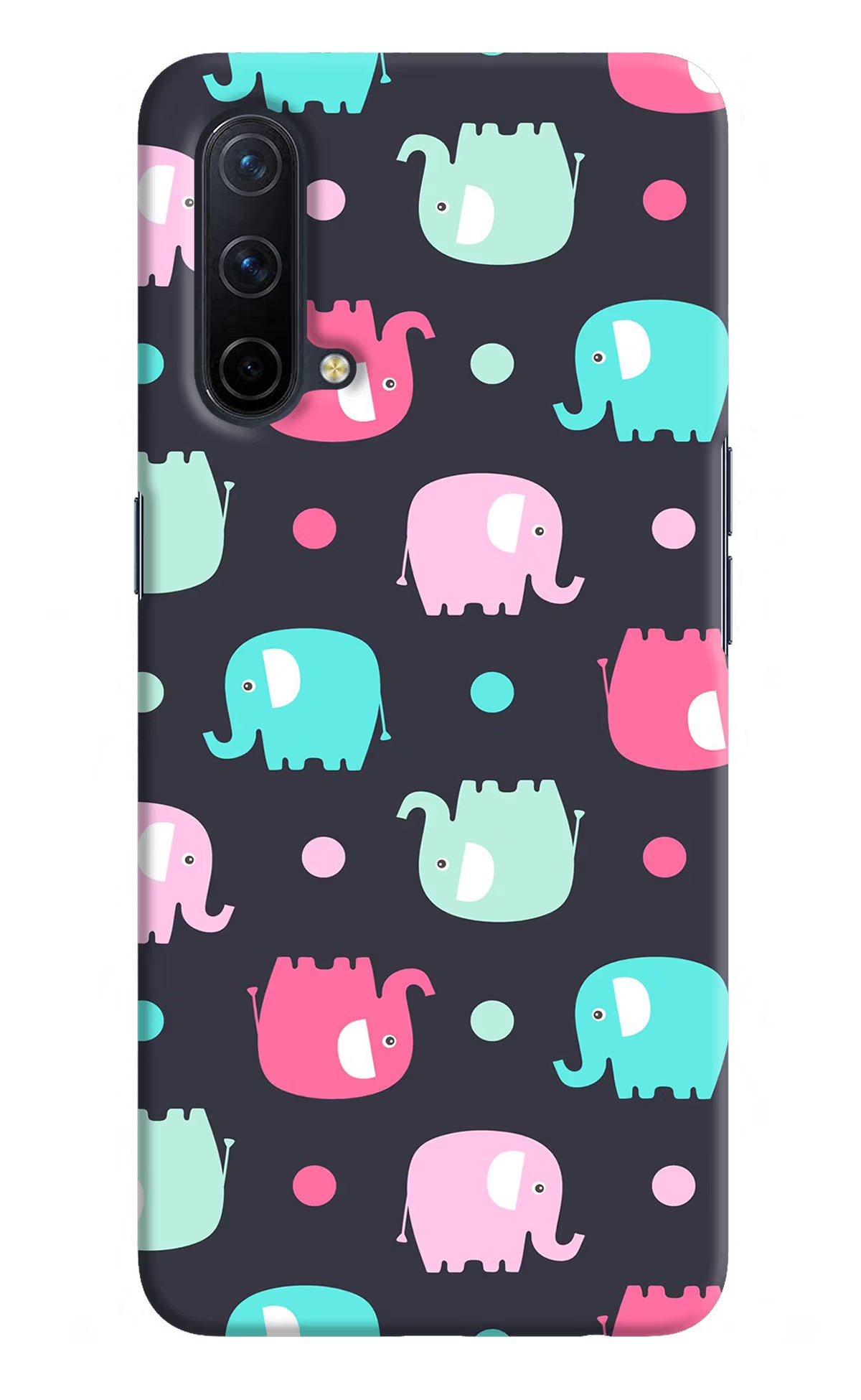 Elephants Oneplus Nord CE 5G Hard Case Back Cover by Casekaro