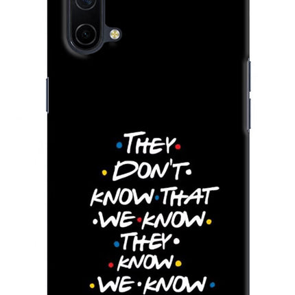 FRIENDS Dialogue Oneplus Nord CE 5G Hard Case Back Cover by Casekaro