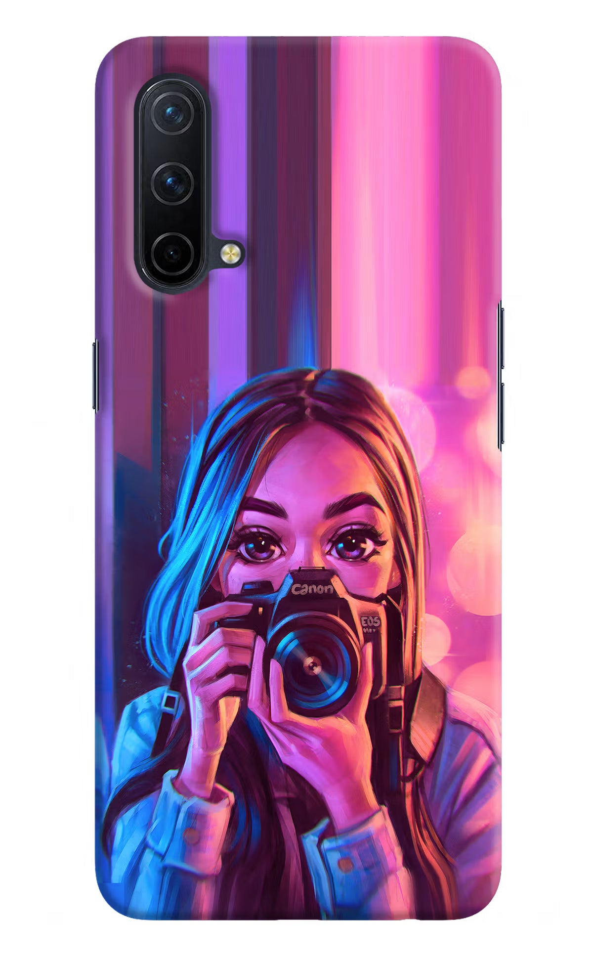 Girl Photographer Oneplus Nord CE 5G Hard Case Back Cover by Casekaro
