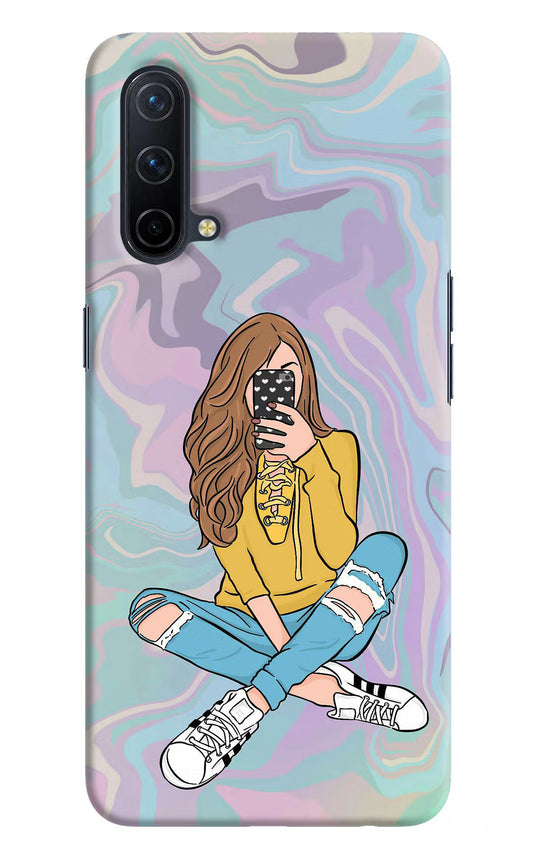 Selfie Girl Oneplus Nord CE 5G Hard Case Back Cover by Casekaro