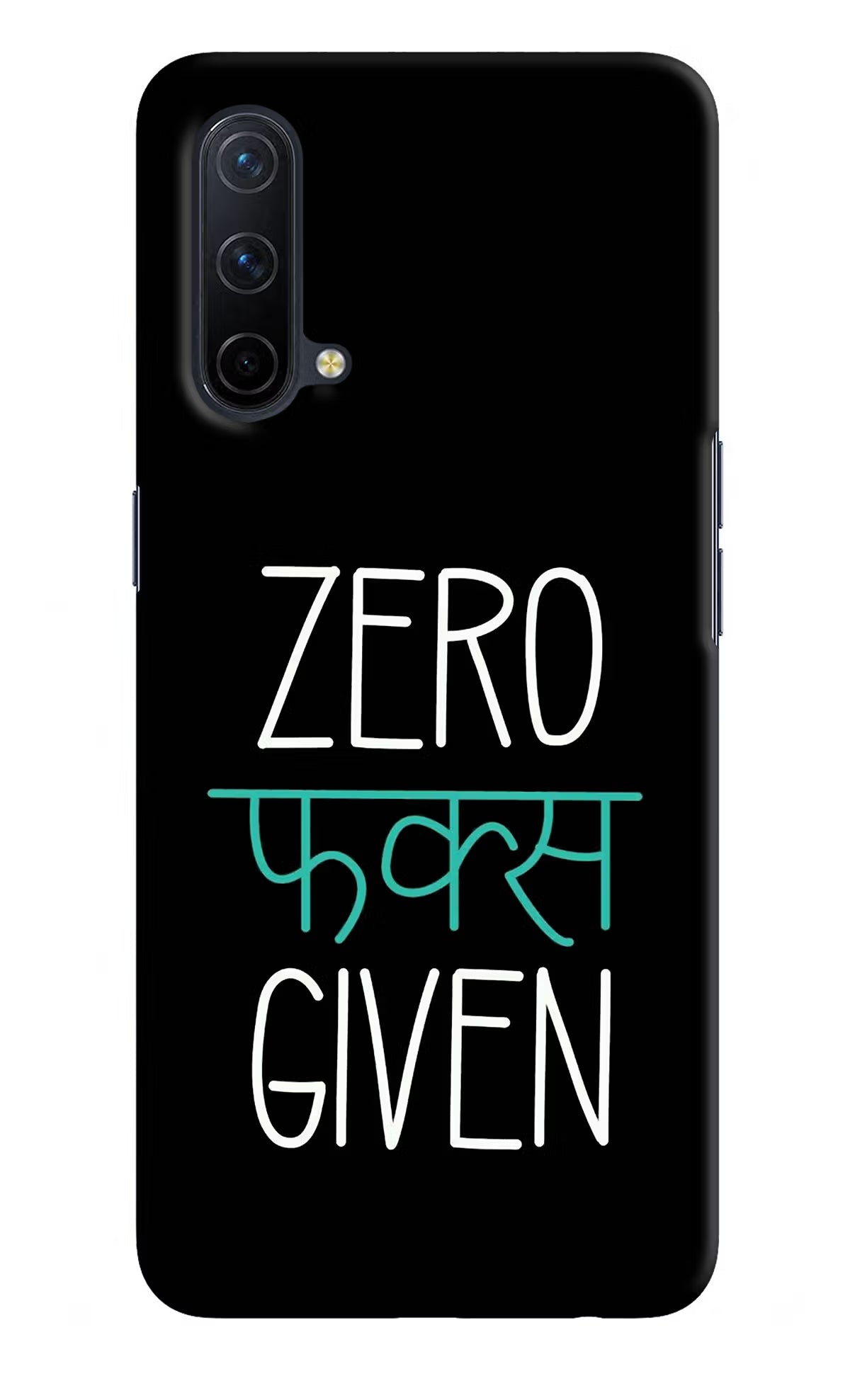 Zero Fucks Given Oneplus Nord CE 5G Hard Case Back Cover by Casekaro