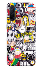 Sticker Bomb Oneplus Nord CE 5G Hard Case Back Cover by Casekaro