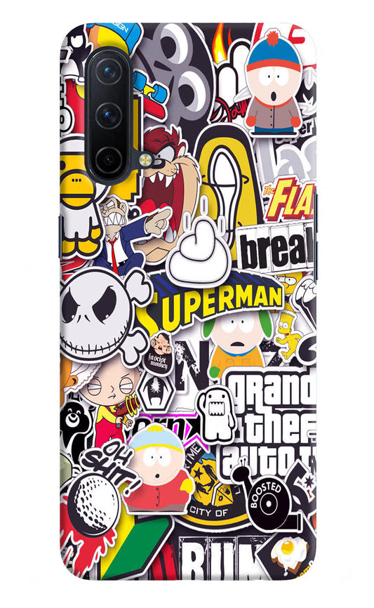 Sticker Bomb Oneplus Nord CE 5G Hard Case Back Cover by Casekaro