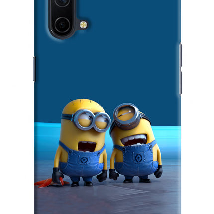 Minion Laughing Oneplus Nord CE 5G Hard Case Back Cover by Casekaro