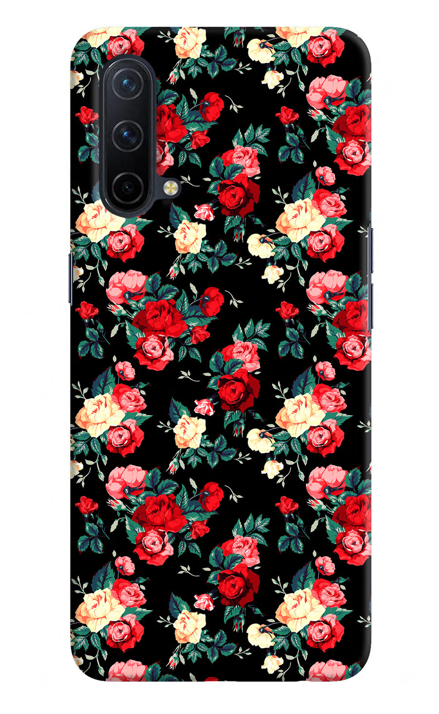 Rose Pattern Oneplus Nord CE 5G Back Cover, Hard case