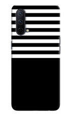 Black and White Print Oneplus Nord CE 5G Hard Case Back Cover by Casekaro