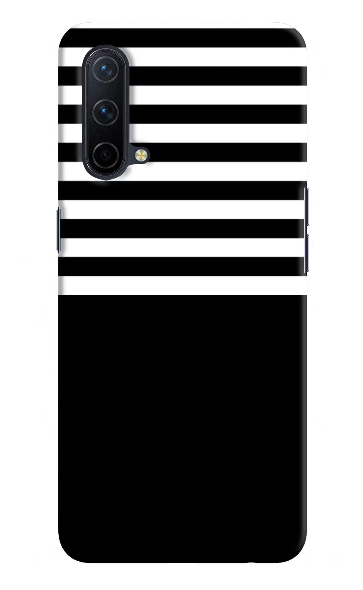 Black and White Print Oneplus Nord CE 5G Hard Case Back Cover by Casekaro