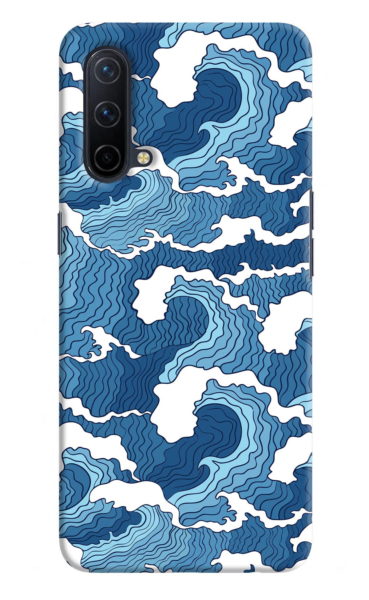 Blue Waves Oneplus Nord CE 5G Hard Case Back Cover by Casekaro