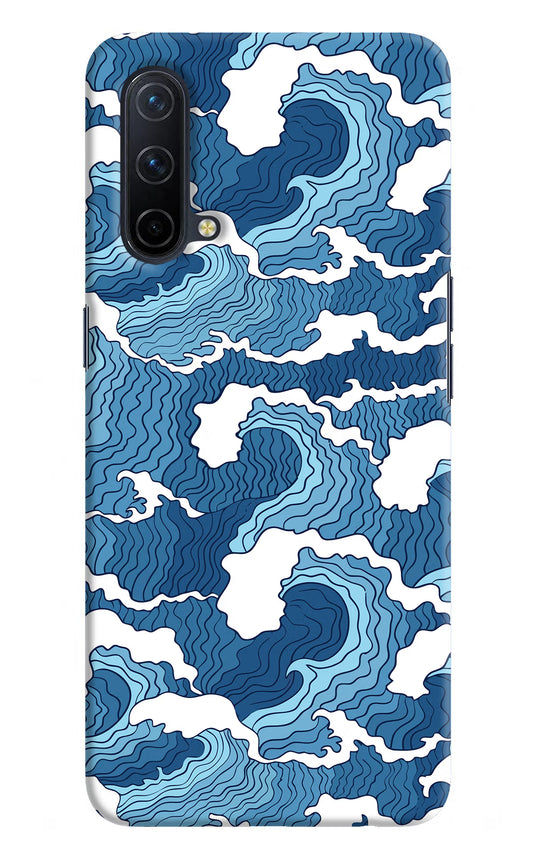 Blue Waves Oneplus Nord CE 5G Hard Case Back Cover by Casekaro