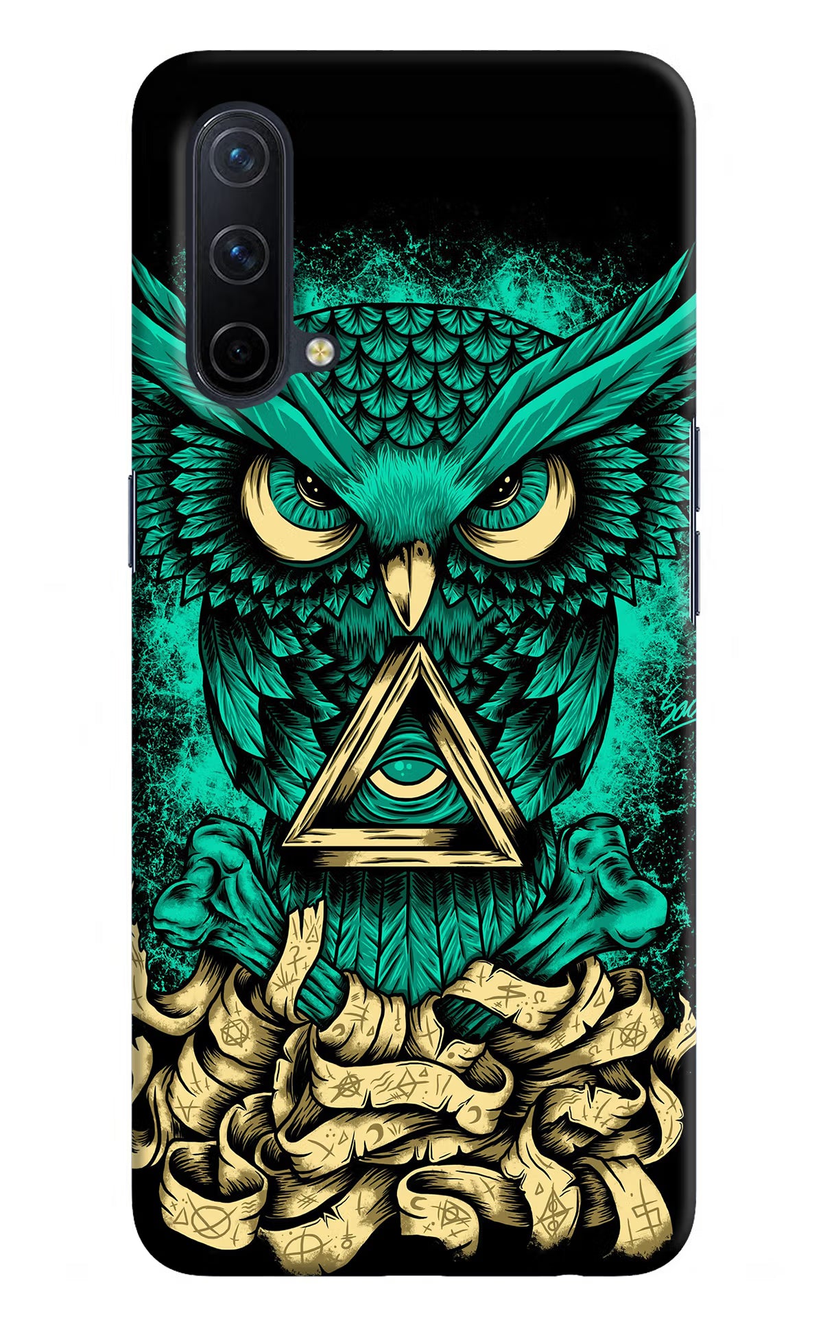 Green Owl Oneplus Nord CE 5G Hard Case Back Cover by Casekaro