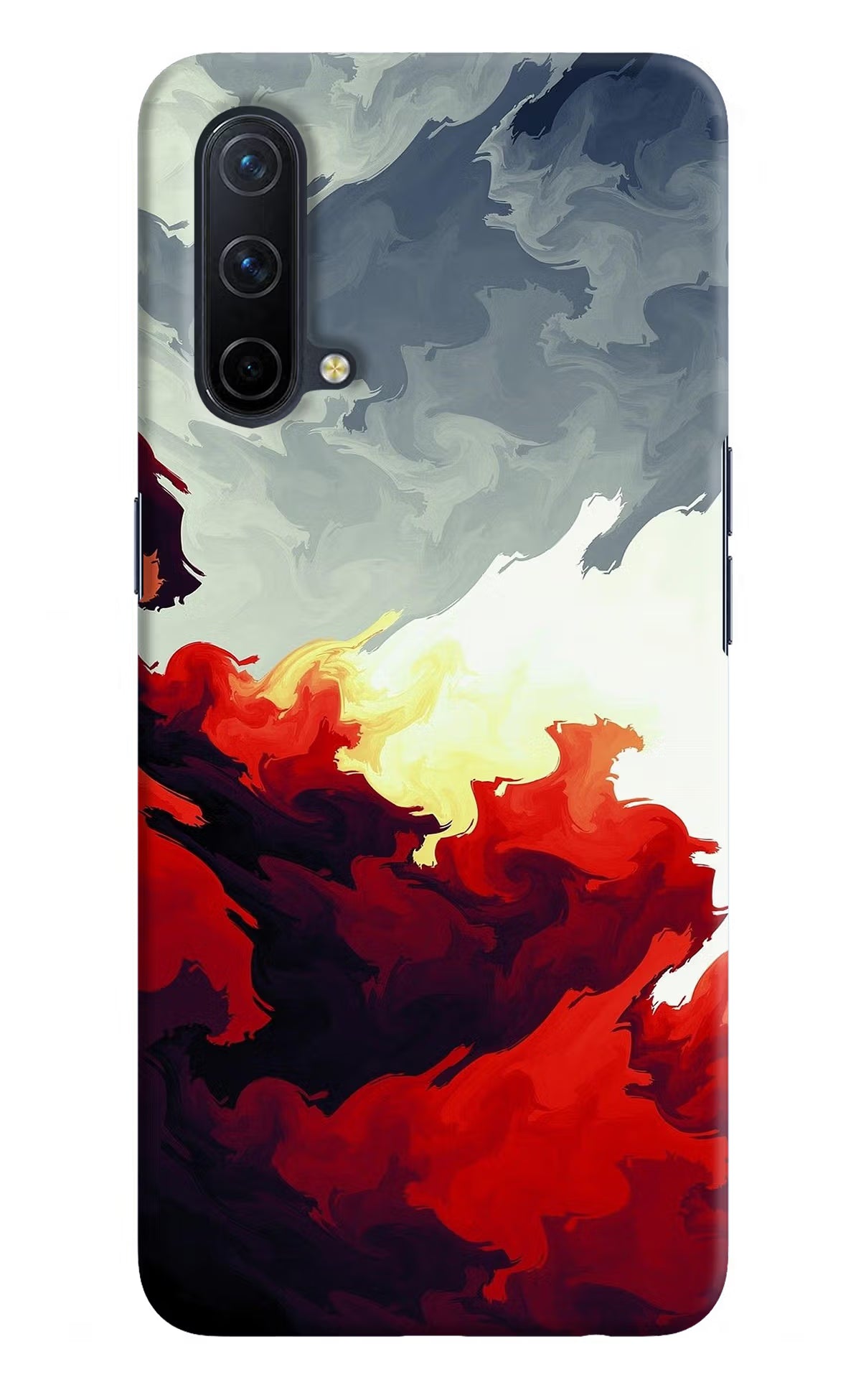 Fire Cloud Oneplus Nord CE 5G Hard Case Back Cover by Casekaro