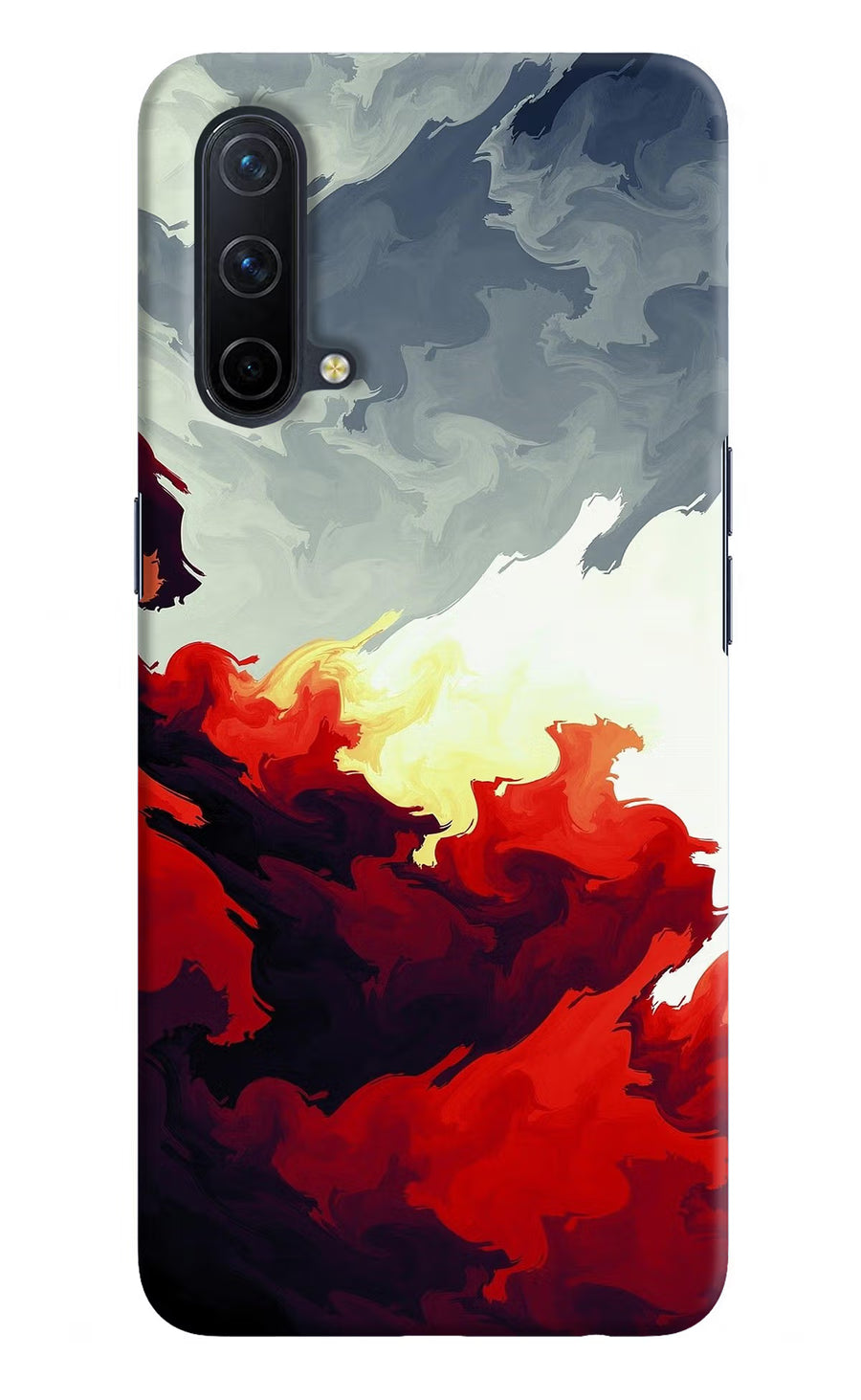 Fire Cloud Oneplus Nord CE 5G Back Cover, Hard case