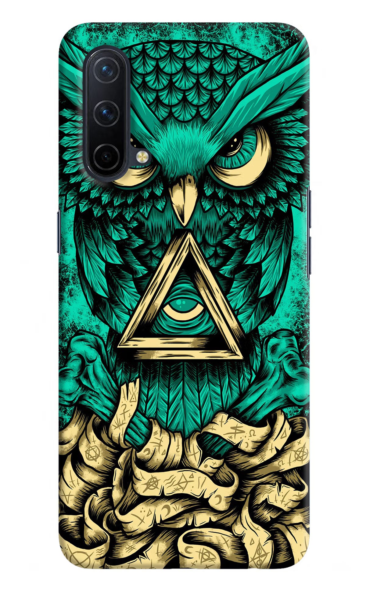 Green Owl Oneplus Nord CE 5G Hard Case Back Cover by Casekaro