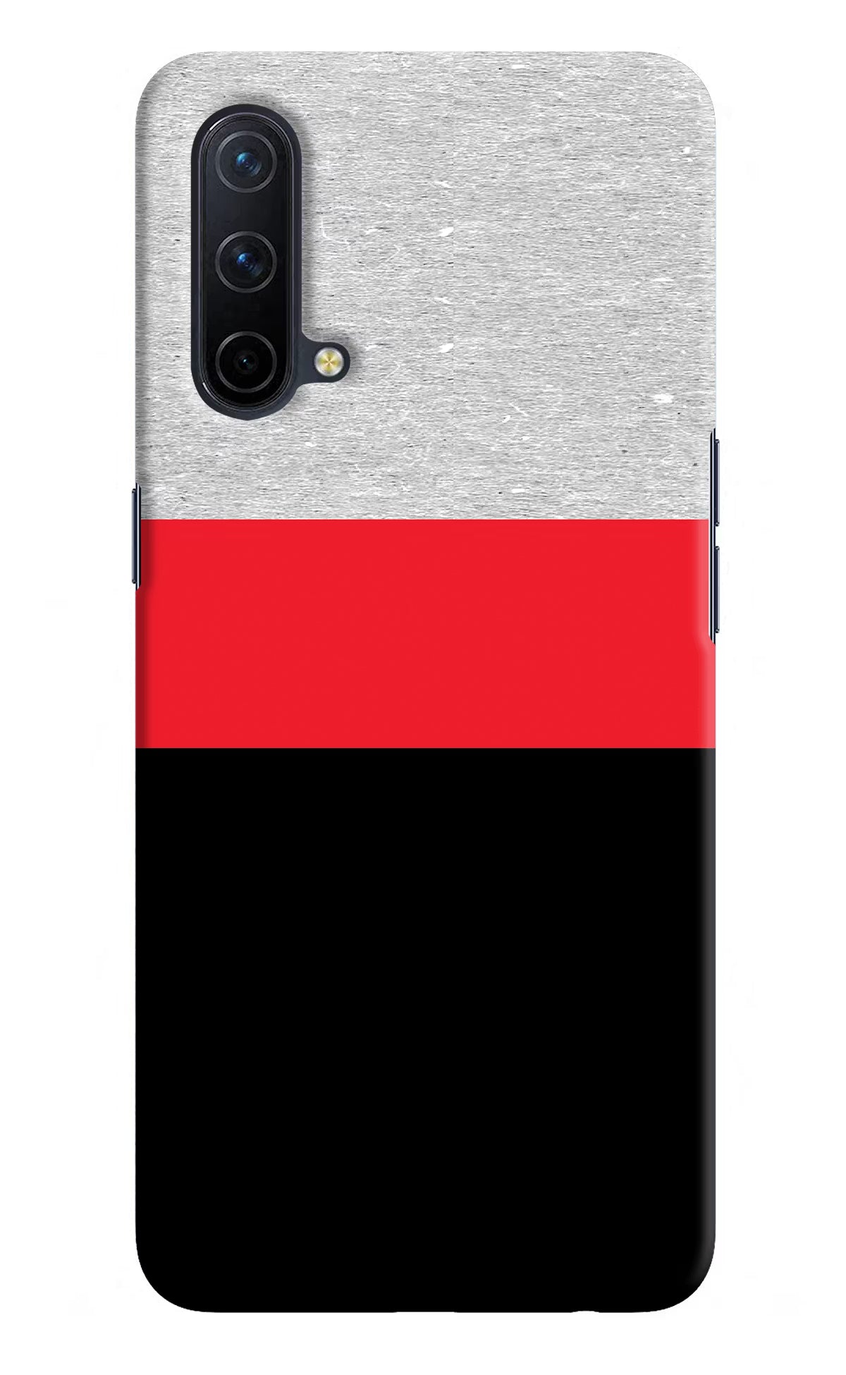 Tri Color Pattern Oneplus Nord CE 5G Hard Case Back Cover by Casekaro