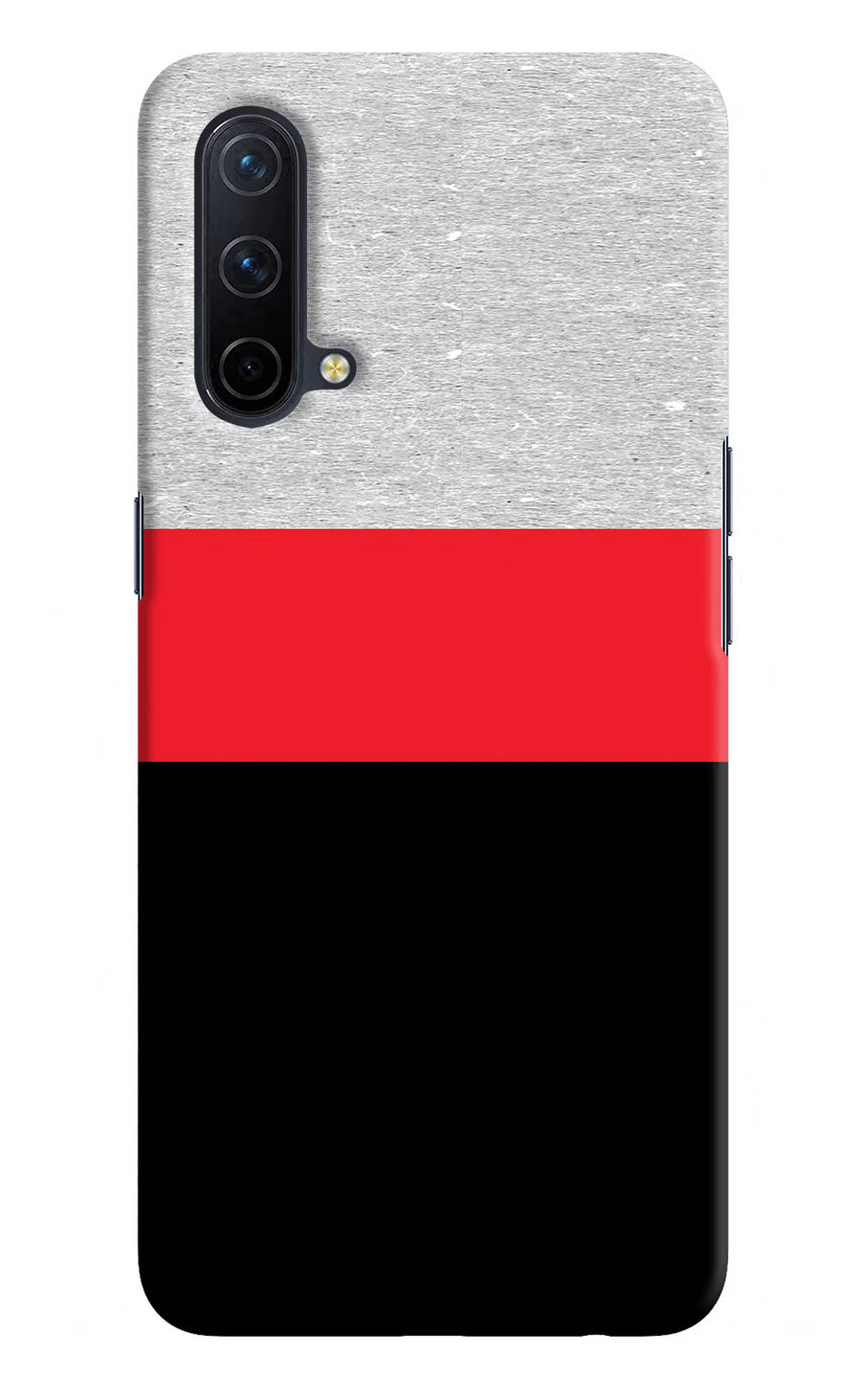 Tri Color Pattern Oneplus Nord CE 5G Back Cover, Hard case
