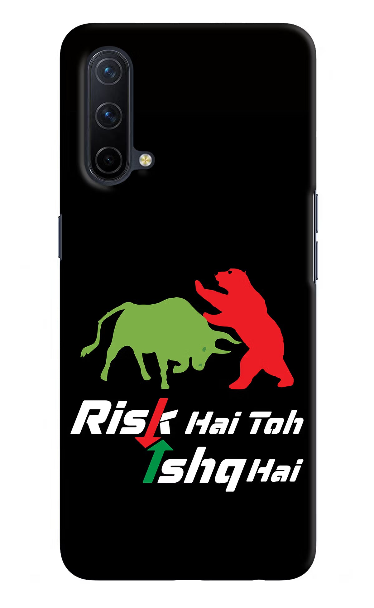 Risk Hai Toh Ishq Hai Oneplus Nord CE 5G Hard Case Back Cover by Casekaro