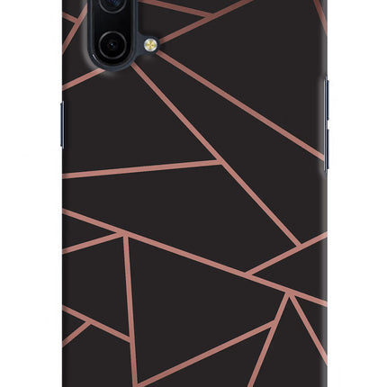 Geometric Pattern Oneplus Nord CE 5G Hard Case Back Cover by Casekaro