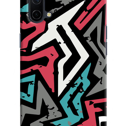 Geometric Graffiti Oneplus Nord CE 5G Hard Case Back Cover by Casekaro