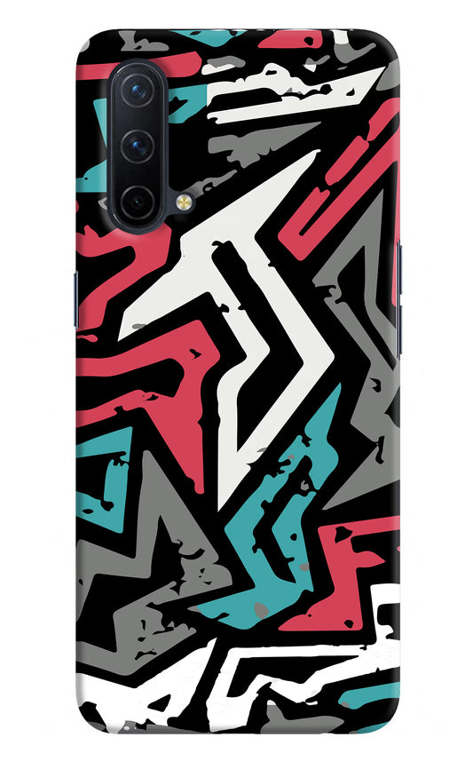 Geometric Graffiti Oneplus Nord CE 5G Hard Case Back Cover by Casekaro