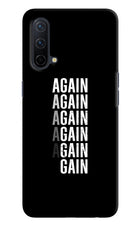 Again Again Gain Oneplus Nord CE 5G Hard Case Back Cover by Casekaro