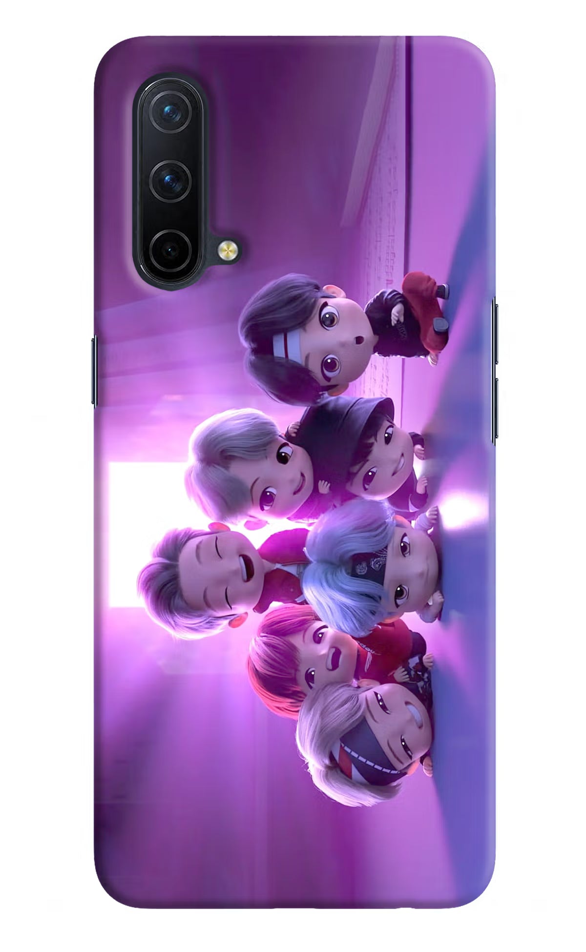 BTS Chibi Oneplus Nord CE 5G Hard Case Back Cover by Casekaro