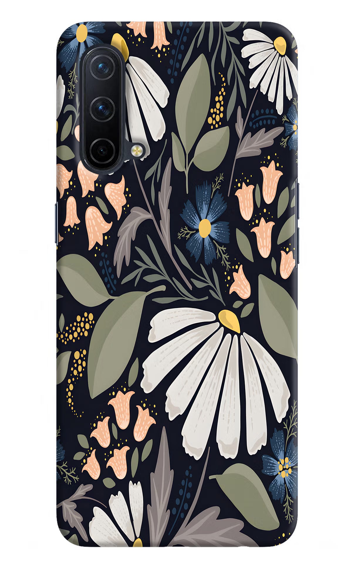 Flowers Art Oneplus Nord CE 5G Hard Case Back Cover by Casekaro