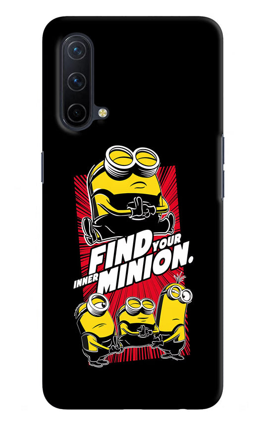 Find your inner Minion Oneplus Nord CE 5G Hard Case Back Cover by Casekaro