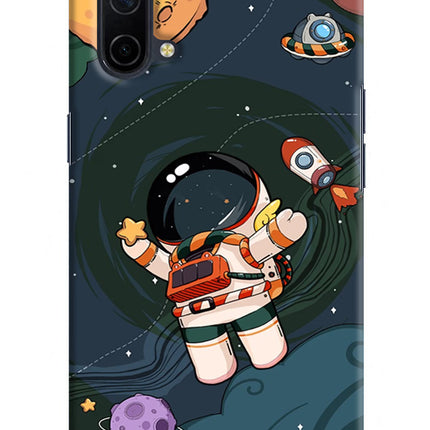 Cartoon Astronaut Oneplus Nord CE 5G Hard Case Back Cover by Casekaro