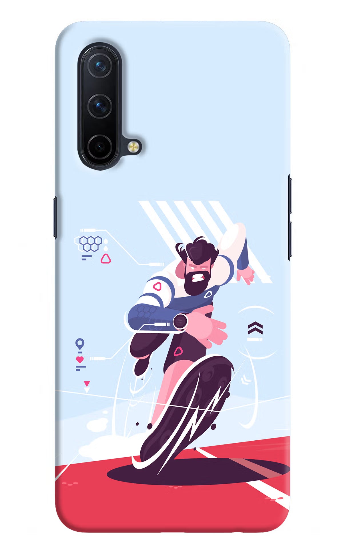 Run Pro Oneplus Nord CE 5G Hard Case Back Cover by Casekaro
