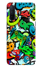 Game Doodle Oneplus Nord CE 5G Hard Case Back Cover by Casekaro