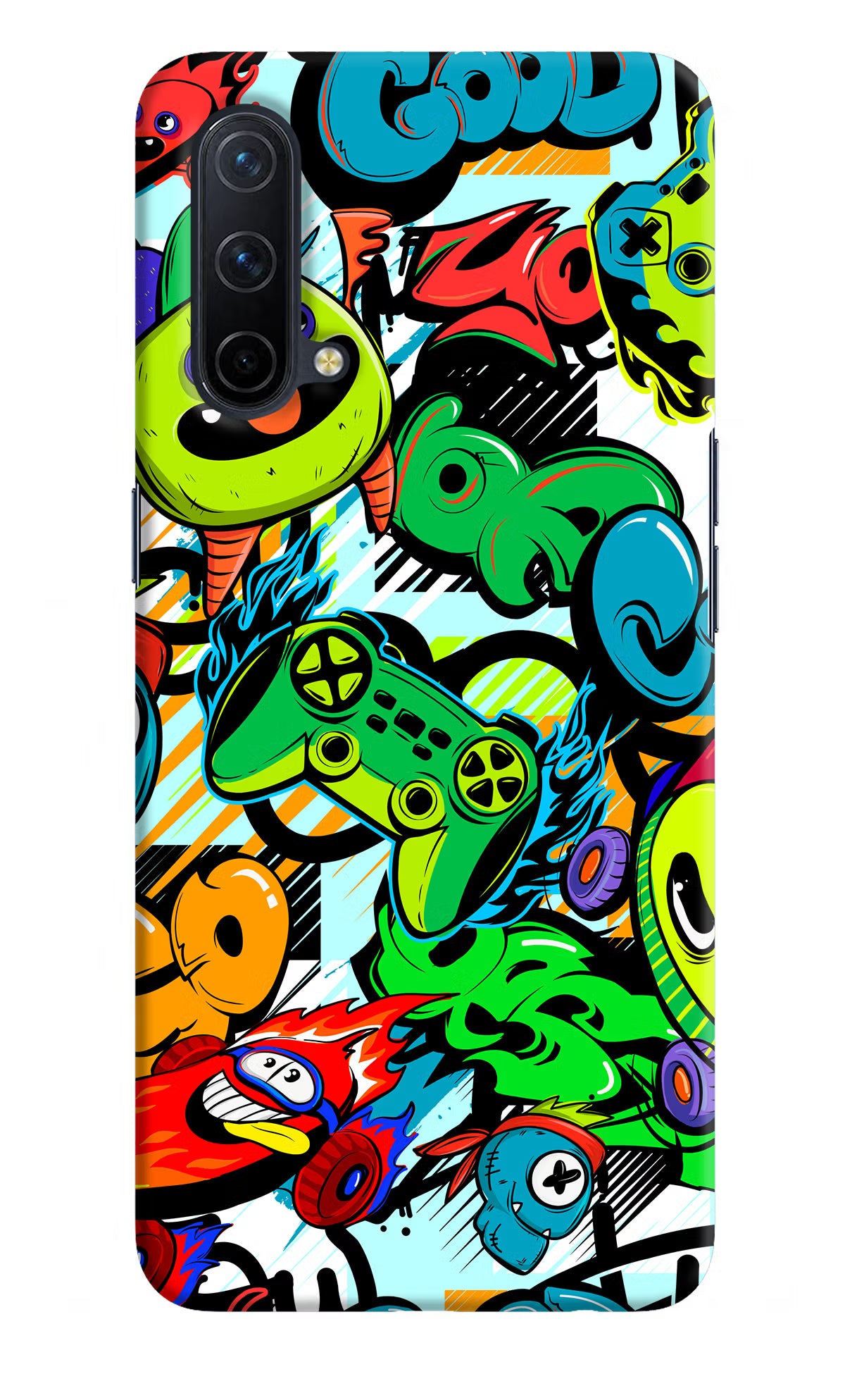 Game Doodle Oneplus Nord CE 5G Hard Case Back Cover by Casekaro