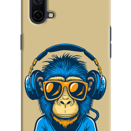 Monkey Headphone Oneplus Nord CE 5G Hard Case Back Cover by Casekaro