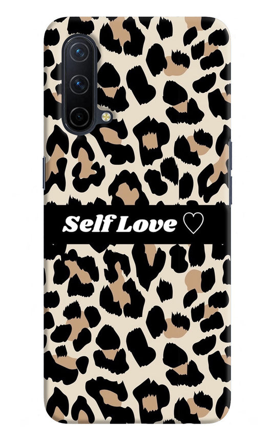 Leopard Print Self Love Oneplus Nord CE 5G Back Cover