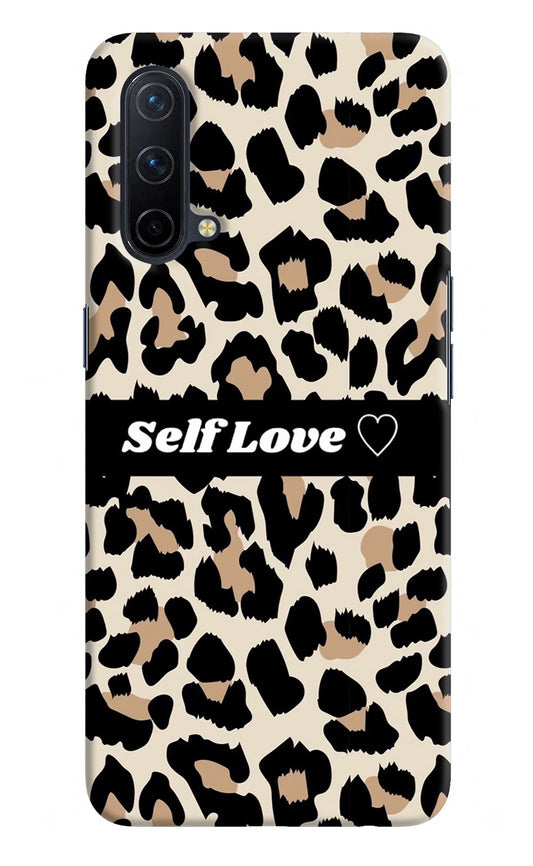 Leopard Print Self Love Oneplus Nord CE 5G Hard Case Back Cover by Casekaro